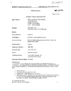 60D MAX TM Enteric Bacterial Panel  CONFIDENTIAL AND PROPRIETARY 510(k) Summary