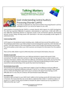 Human communication / Dyslexia / Oral communication / Hearing / Neurological disorders / Auditory processing disorder / Speech and language pathology / Speech / Spatial hearing loss / Medicine / Health / Special education