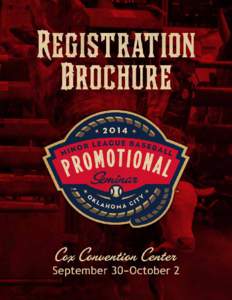 Registration Brochure Because One Idea Is Worth the Price of Admission 2014 Promotional Seminar Agenda