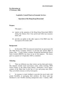 CB[removed])  For discussion on 27 February[removed]Legislative Council Panel on Economic Services
