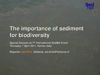 Biodiversity / Environmental science / Coast / Sediment / Environment / Earth / Geology / Coastal geography