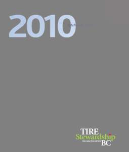 Tire Stewardship BC Annual Report 2010