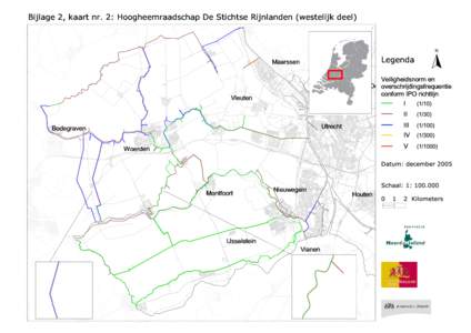 Bijlage 2, kaart nr. 2: Hoogheemraadschap De Stichtse Rijnlanden (westelijk deel)  Legenda Maarssen