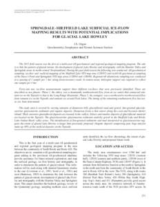 Current Research[removed]Newfoundland and Labrador Department of Natural Resources Geological Survey, Report 14-1, pages[removed]SPRINGDALE–SHEFFIELD LAKE SURFICIAL ICE-FLOW MAPPING RESULTS WITH POTENTIAL IMPLICATIONS F