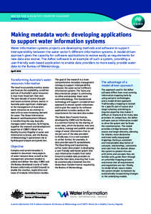 Air dispersion modeling / Commonwealth Scientific and Industrial Research Organisation / Geographic information system / Data mapping / Metadata / Information / Data / Science / Knowledge representation / Data management