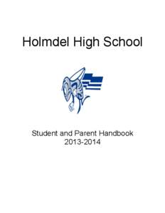 Holmdel High School  Student and Parent Handbook[removed]  Introduction