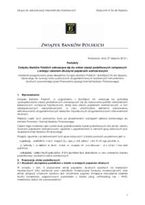 Grupa ds. sekurytyzacji wierzytelności bankowych  Załącznik nr 3a do Raportu Warszawa, dnia 27 sierpnia 2012 r.