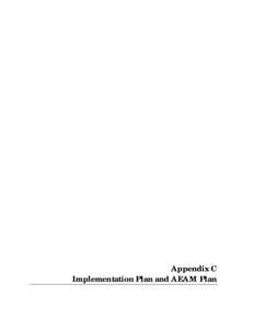 Appendix C Implementation Plan and AEAM Plan Main TOC  Next Page