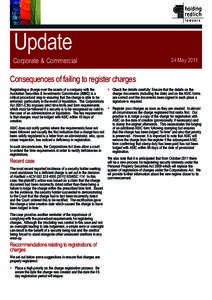 Update  Corporate & Commercial 24 May 2011