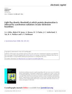 Brookhaven National Laboratory / Synchrotron light source / Synchrotron radiation / Beamline / National Synchrotron Light Source / Synchrotron / Circular dichroism / Ionizing radiation / Physics / Particle physics / Particle accelerators