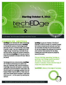 1010101010101010101010101010[removed]Starting October 4, 2011  techEDge