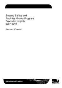 Boating Safety and Facilities Grants Program Supported projects[removed]