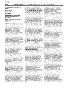 [removed]Federal Register / Vol. 67, No[removed]Tuesday, July 30, [removed]Proposed Rules ENVIRONMENTAL PROTECTION AGENCY