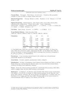 Matter / Oxide minerals / Chlorates / Iodates / Seeligerite / Chile / Paralaurionite / Boleite / Chemistry / Halide minerals / Crystallography