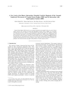 Pacific typhoon season / Typhoon Saomai / Typhoons / Tropical cyclone / Atmospheric dynamics / Tropical cyclogenesis / Fujiwhara effect / Extratropical cyclone / Vorticity / Meteorology / Atmospheric sciences / Vortices