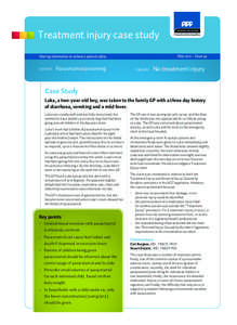 Treatment injury case study May 2012 – Issue 44 Sharing information to enhance patient safety EVENT: 	Paracetamol poisoning