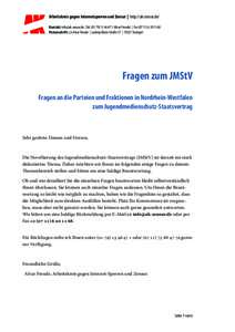 Arbeitskreis gegen Internetsperren und Zensur | http://ak-zensur.de/ Kontakt:  | Tel47 1 (Alvar Freude) | Fax68 Postanschrift: c/o Alvar Freude | Ludwig-Blum-Straße 37 |