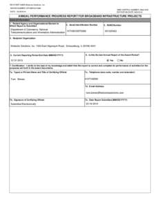 RECIPIENT NAME:Motorola Solutions, Inc. AWARD NUMBER: NT10BIX5570089 OMB CONTROL NUMBER: [removed]EXPIRATION DATE: [removed]