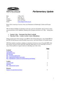 Environment of Scotland / Economy of the European Union / Climate change in Scotland / Agricultural subsidies / Agricultural economics / Richard Lochhead / Common Agricultural Policy / Scottish Environment Protection Agency / Single Farm Payment / Environment / United Kingdom / Scotland