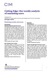 Marketing / Economy / Business / Engagement marketing / Database marketing / Direct marketing / Brand / Shopper marketing / Multicultural marketing