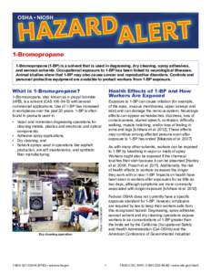 OSHA NIOSH Hazard Alert Methylene Chloride Hazards for Bathtub Refinishers