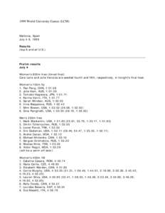 FIVB World Championship results / FIVB World Cup results / Table tennis at the 2004 Summer Olympics