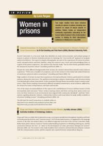 Article Women in prisons in Aware: ACSSA Newsletter No. 8 June 2005