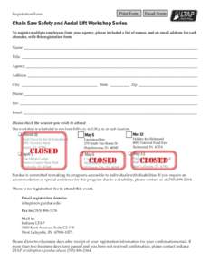 Print Form  Registration Form Email Form