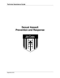 Technical Assistance Guide  Sexual Assault Prevention and Response  September 2015