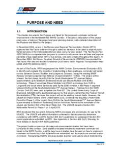 Microsoft Word - NWR 14DL001[removed]Chapter 1 Purpose and Need[removed]doc