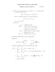 Analysis III/IV (Math 3011, MathSolutions to Exercise Sheet. (a) Since ω2 is exact, we have ω2 = dη. Let µ = ω1 ∧ η. Assume that