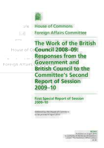 Microsoft Word - HC 463 Government Response to British Council Report