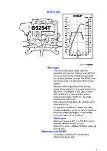 B5254 Engine Technical Data