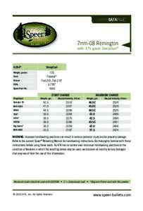 DATAFILE™  7mm-08 Remington with 175-grain DeepCurl ™  0.284