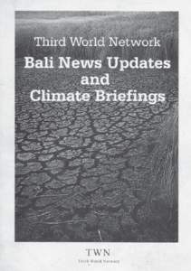 Third World Network  BALI NEWS UPDATES AND  CLIMATE BRIEFINGS