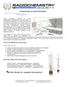 Fundamentals of Liquid Scintillation Counting