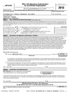 Form  IRS e-file Signature Authorization for an Exempt Organization[removed]EO