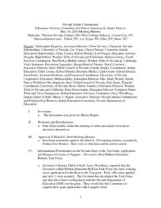 Native American tribes in California / Nevada System of Higher Education / Association of Public and Land-Grant Universities / Oak Ridge Associated Universities / University of Nevada /  Reno / University of Nevada /  Las Vegas / Washoe people / Shoshone people / Sierra Nevada College / Nevada / Western United States / Great Basin tribes