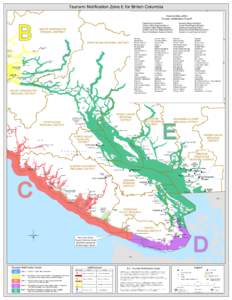 Tsunami Notification Zone E for Brish Columbia