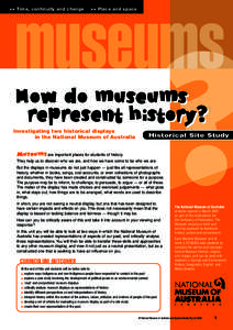 How do museums represent history?