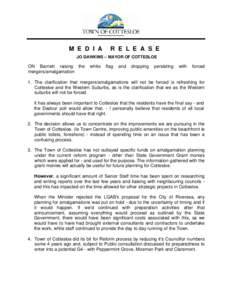 Microsoft Word - Media Release - Local Government Reform - 11 February 2015.doc