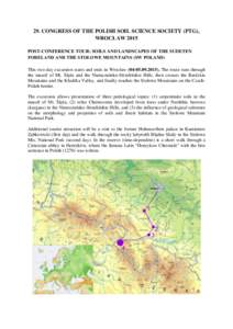 Loess / Table Mountains / Mount Ślęża / Podzol / Sudetes / Cambisols / Soil / Pedology / Physical geography / Brown earth