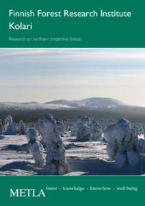 Enontekiö / Kittilä / Pallas-Yllästunturi National Park / Finnish Forest Research Institute / Geography of Europe / Ylläs / Lapland / Rovaniemi / Oulu / Kolari / Municipalities of Finland / Muonio