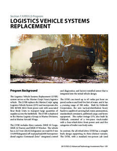 Section 7.9 PEO LS Program  LOGISTICS VEHICLE SYSTEMS REPLACEMENT  Program Background