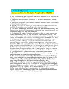 Corruption / Corruption Perceptions Index / Consumer price index / Communist Party of India / Standard deviation / Political corruption / Statistics / Index numbers / Price indices