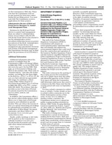 Federal Register / Vol. 77, No[removed]Monday, August 13, [removed]Notices on the Commission’s Web site. Please note that the Commission will not accept requests for intervenor status during the pre-filing period. You mus