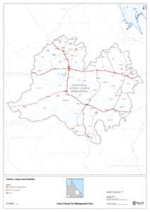 Central Highlands Regional Urban Flying-Fox Management Area map