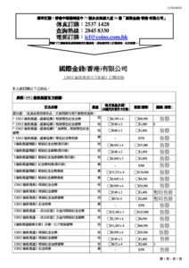 11501001E  郵寄訂購： 郵寄訂購：香港中環德輔道中 71 號永安集團大廈 26 樓「國際金錢(香港)有限公司」 有限公司」 傳真訂購：