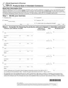 Use your mouse or Tab key to move through the fields. Use your mouse or space bar to enable check boxes. Illinois Department of Revenue