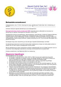 Manuele Praktijk Open Hart  Praktijk voor Natuurgeneeskunde Praktijk AGBW. van Oldenburgstr 9-b, 7772 AL Hardenberg